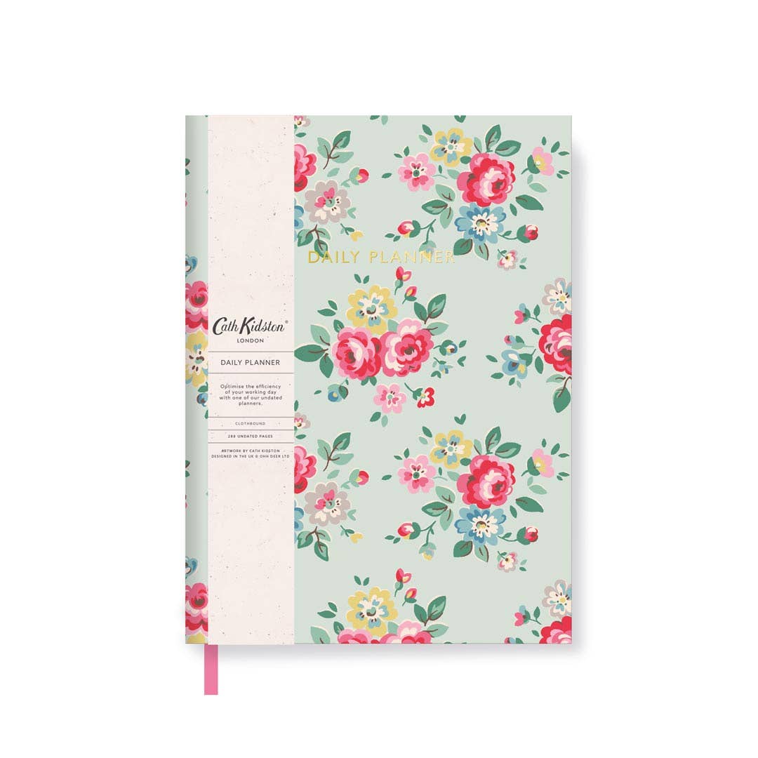 Duck Egg Floral Daily Planner