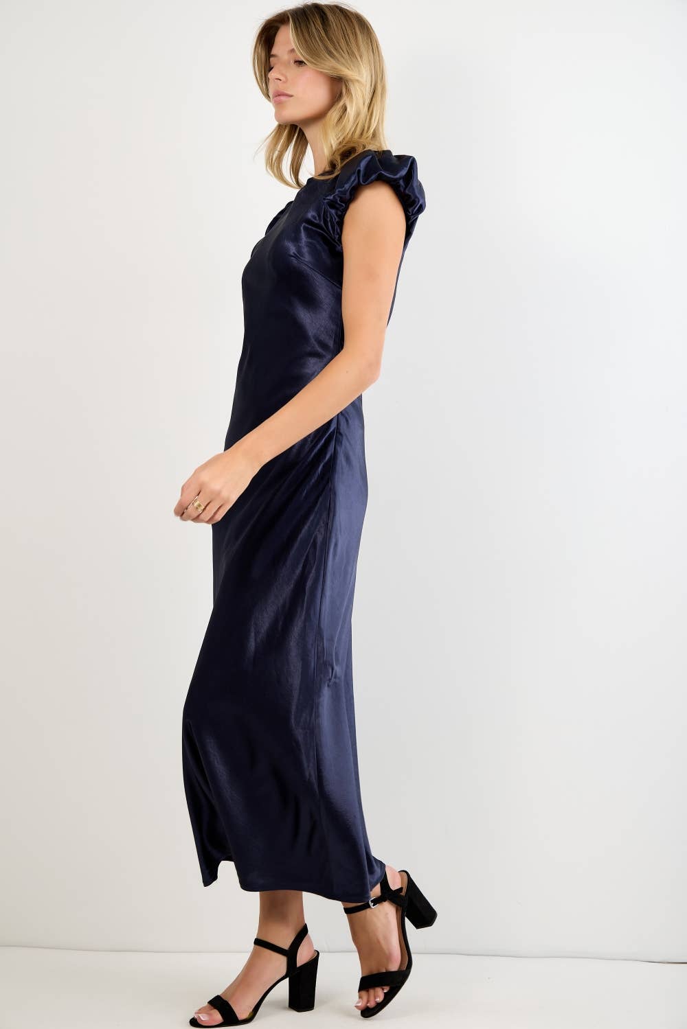 Julie Satin Midi Dress