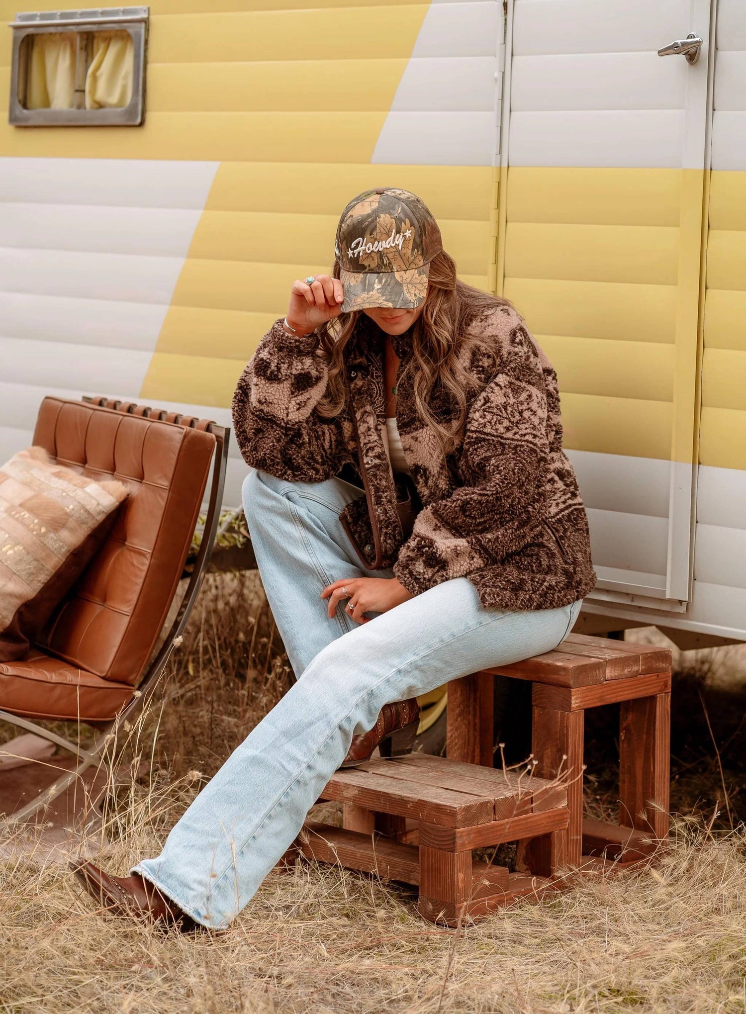 Howdy Puff Embroidered Dad Hat