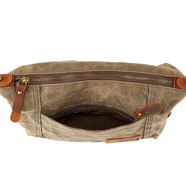 Waxed Canvas Dopp Kit Bag