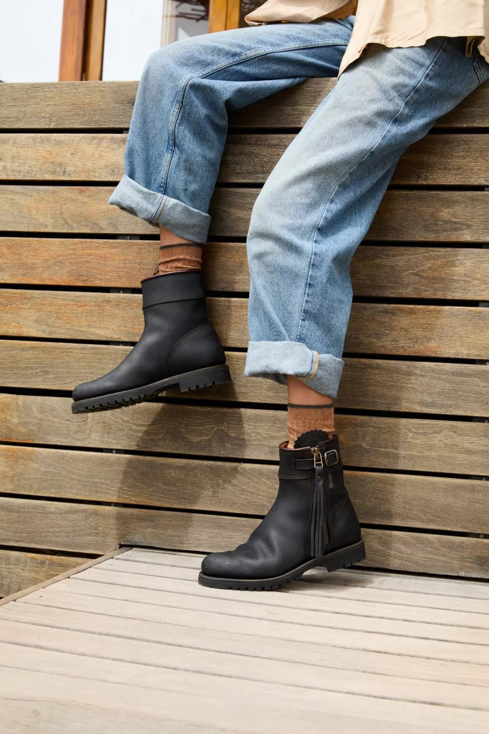 Penelope Chilvers Inclement Cropped Tassel Boot