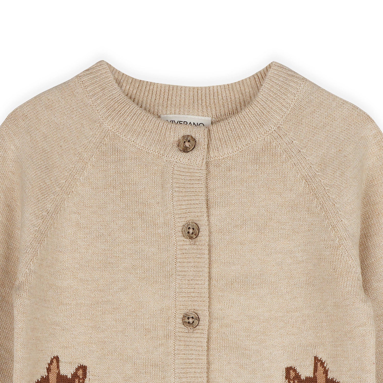 Horse Jacquard Baby Cardigan