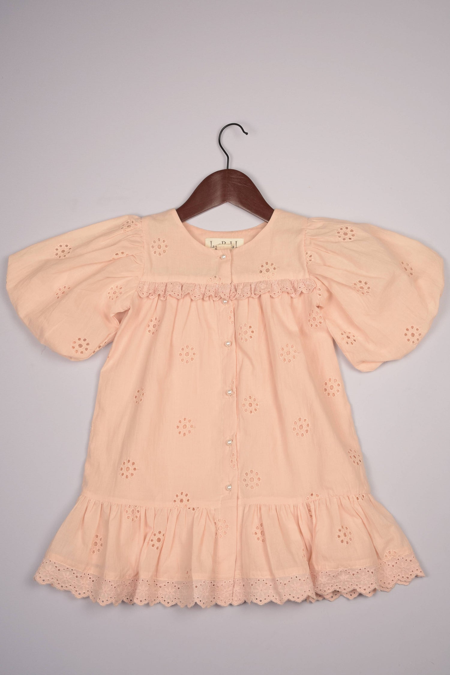 Schiffli Girls Dress