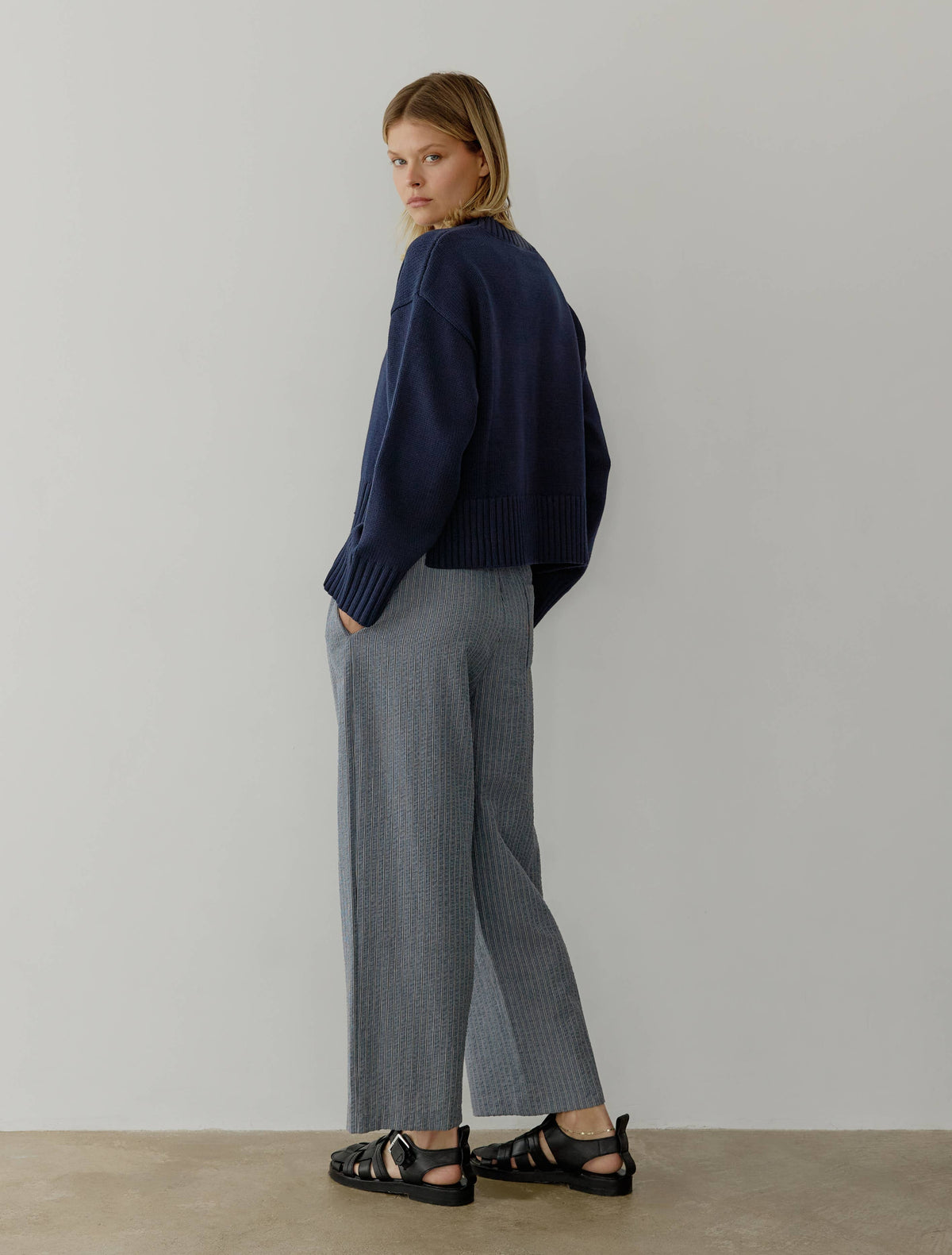The Asher Oversized Cropped Sweater