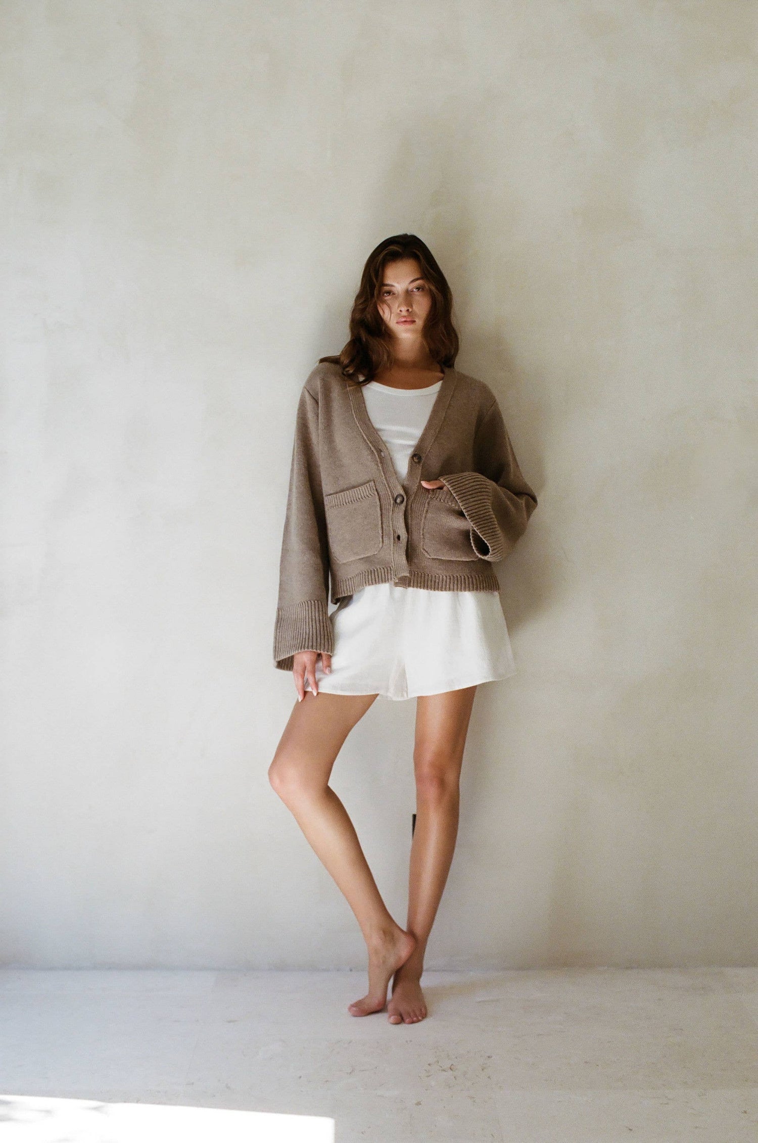 The Eleni Cardigan -  Mocha