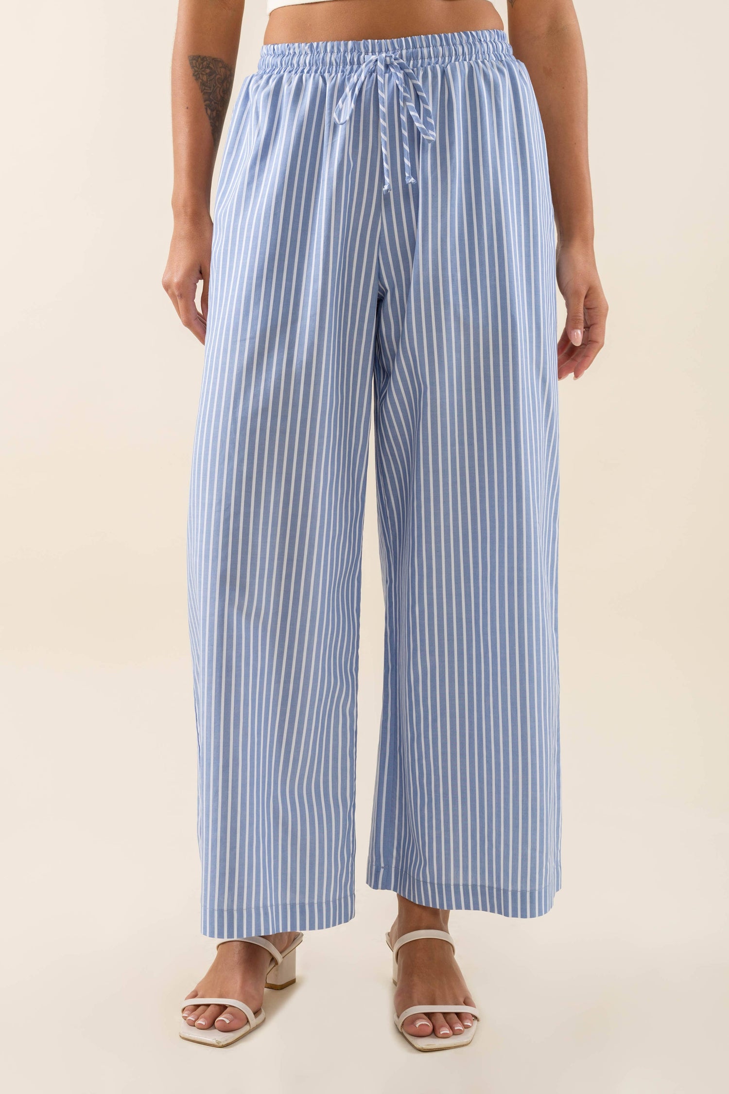 Savannah Striped Culotte Pant