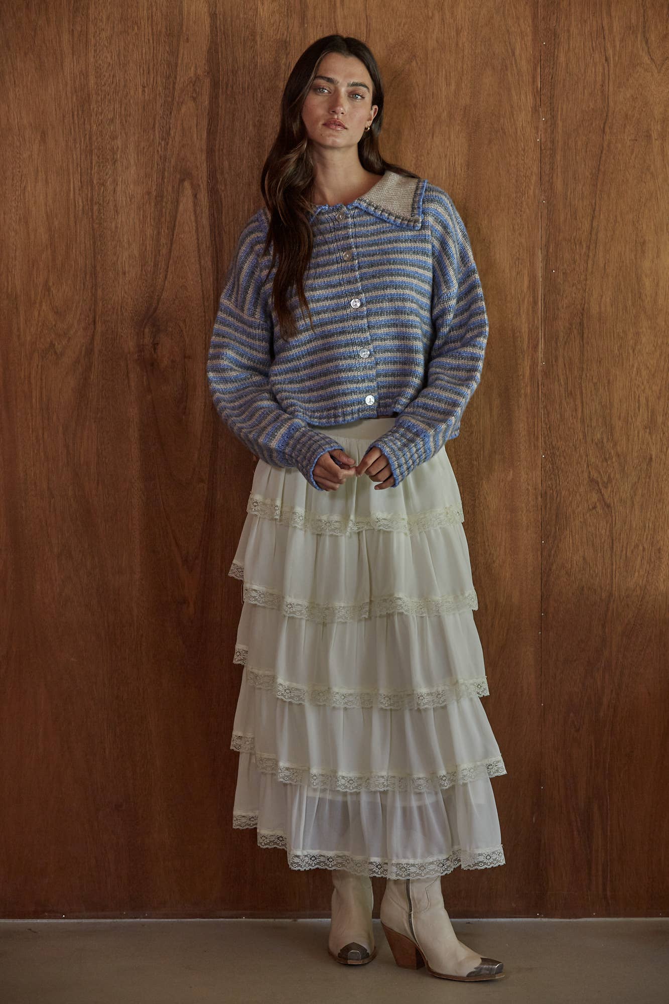 Sarah Knit Striped Cardigan