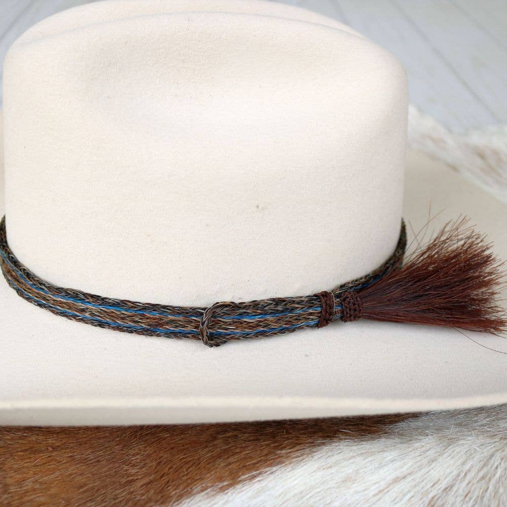 Horsehair Braided Single Tassel Hat Band