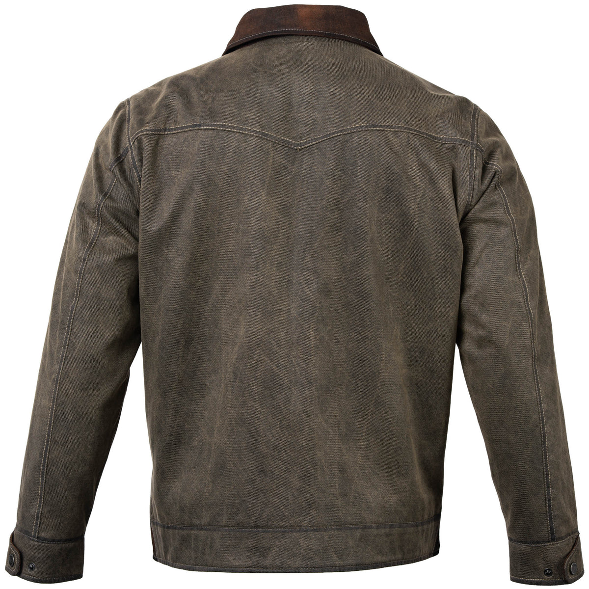 Madison Creek Duvall Washed Cotton Twill Field Jacket Dusty Olive front and back yoke detailing for rodeo weekends and everyday ranch wear