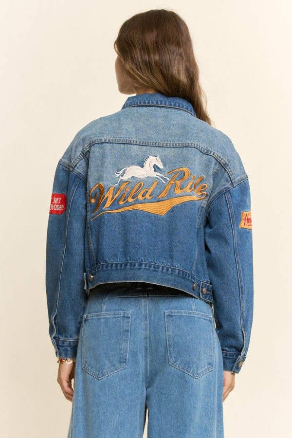 Wild Ride Western Denim Jacket