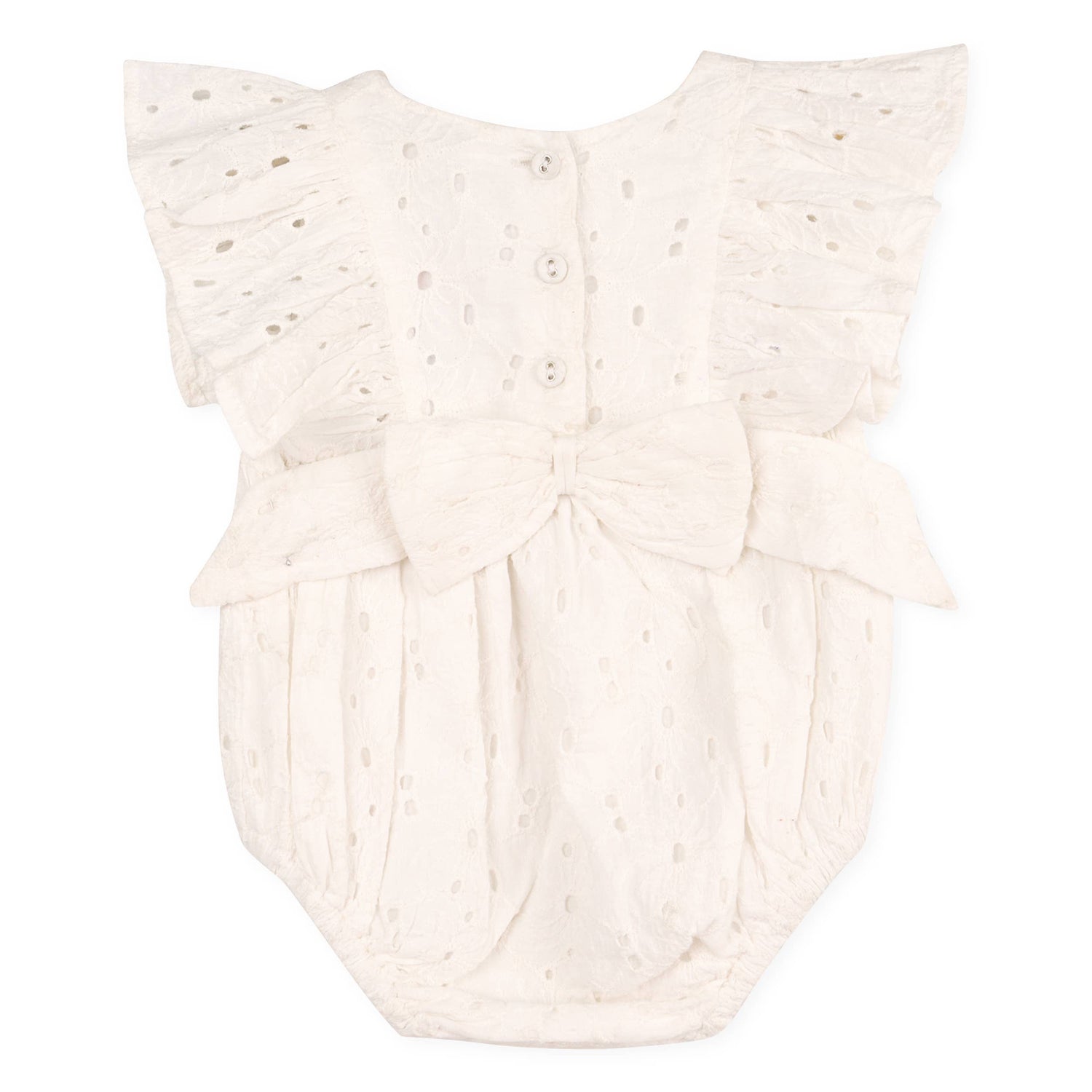 Luna Schiffli Baby Girl Romper