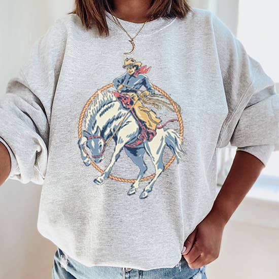 Hold Your Horse Womens Crewneck Sweatshirt