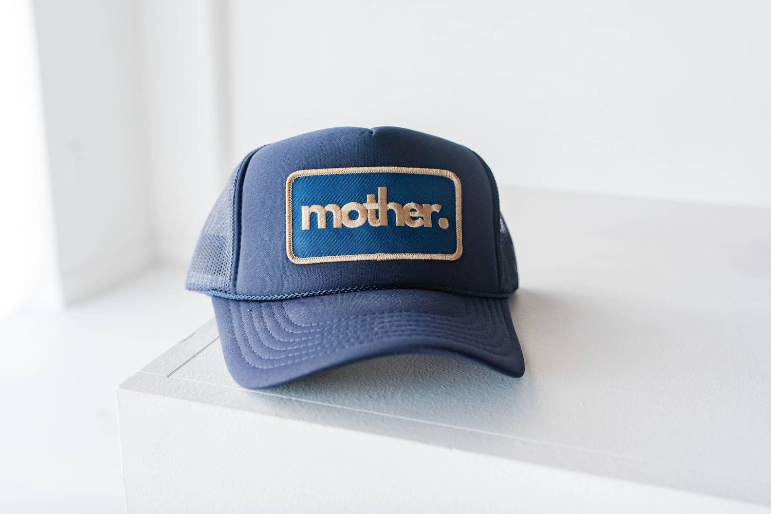 Mother Patch Trucker Hat in Navy