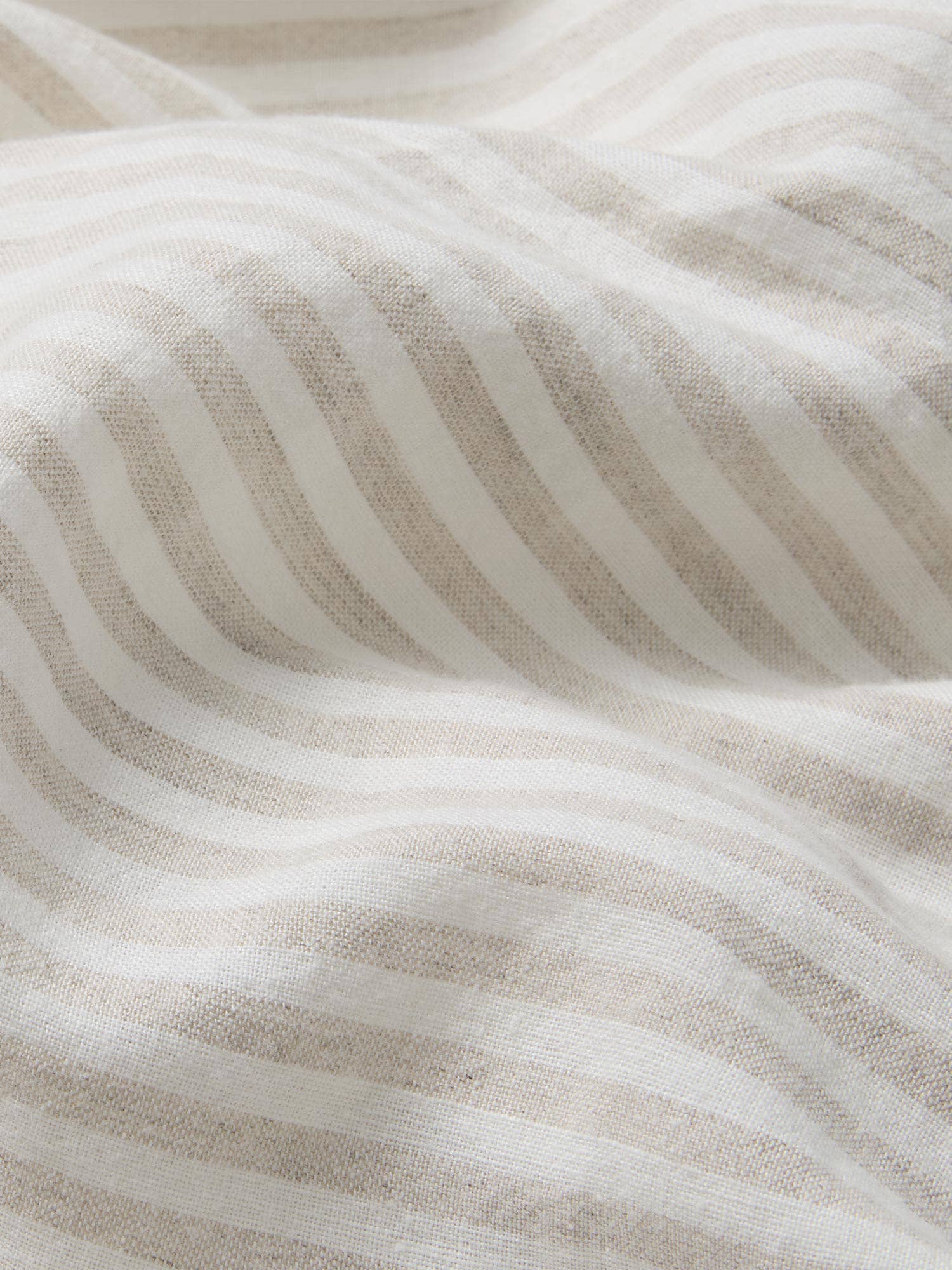 Oatmeal Stripe 100% Linen Pillowcases