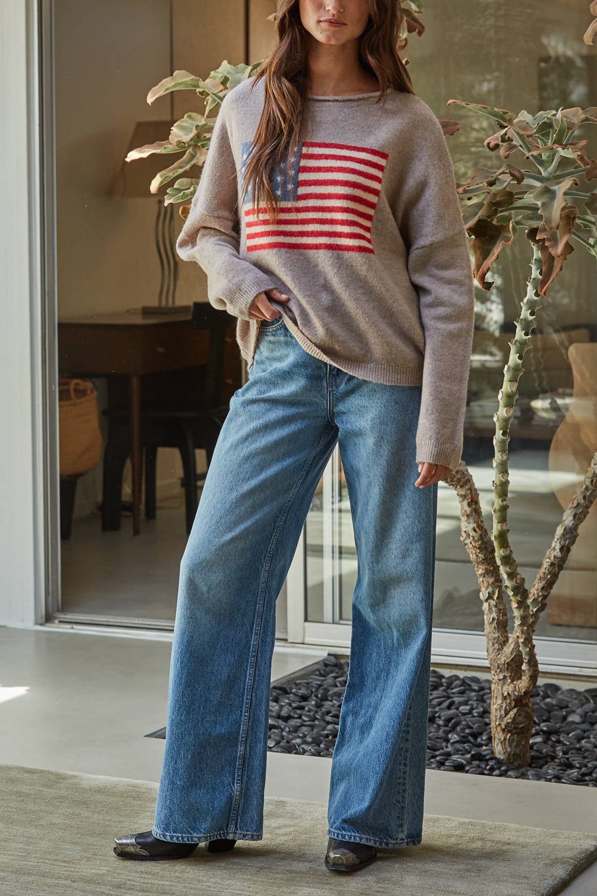 American Flag Sweater