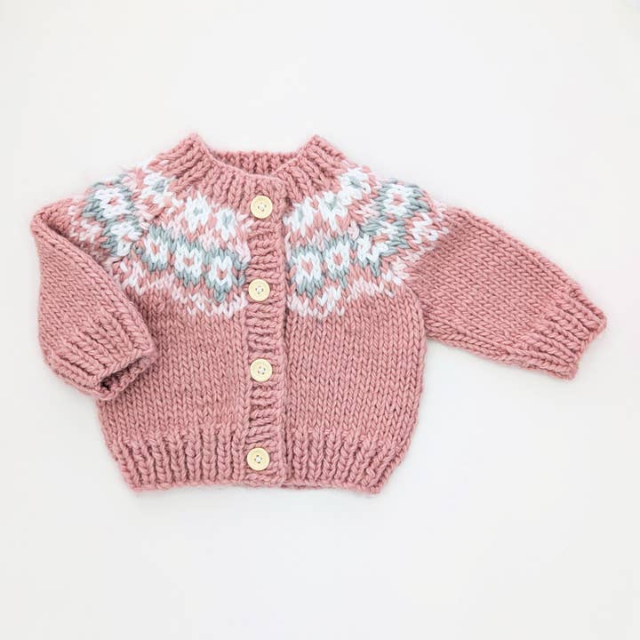 Fairisle Red Cardigan for Baby & Toddler