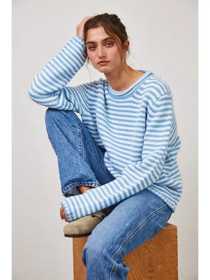 Syd Cozy Stripe Knit Sweater