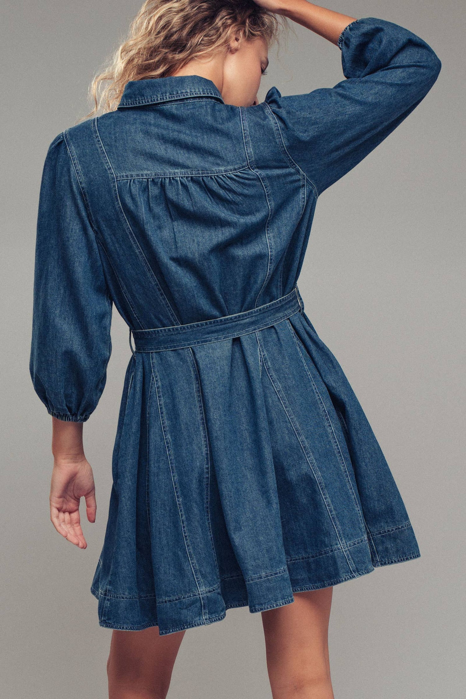 Natalie Western Denim Dress