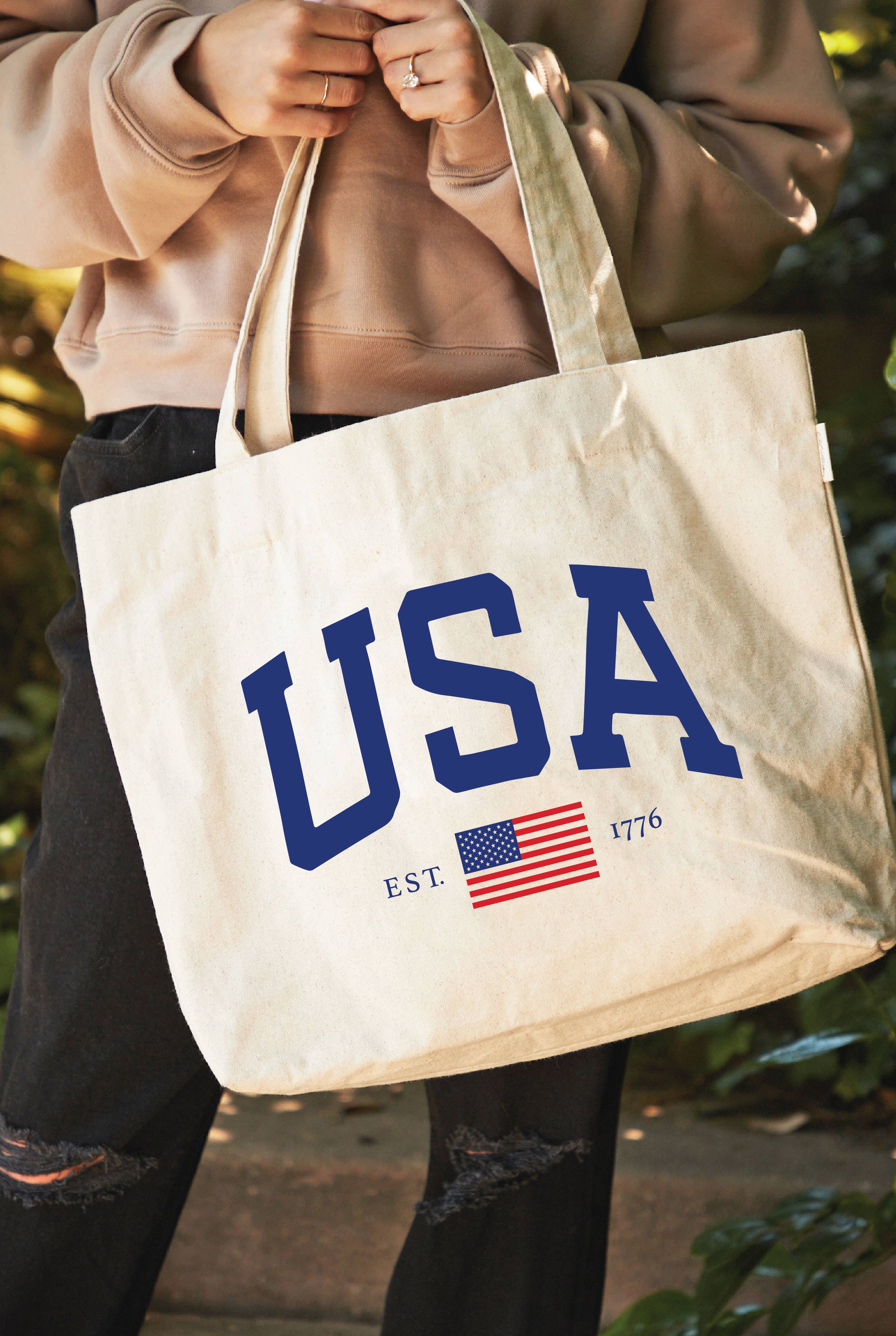 USA Canvas Tote Bag Bolt Ranch Store