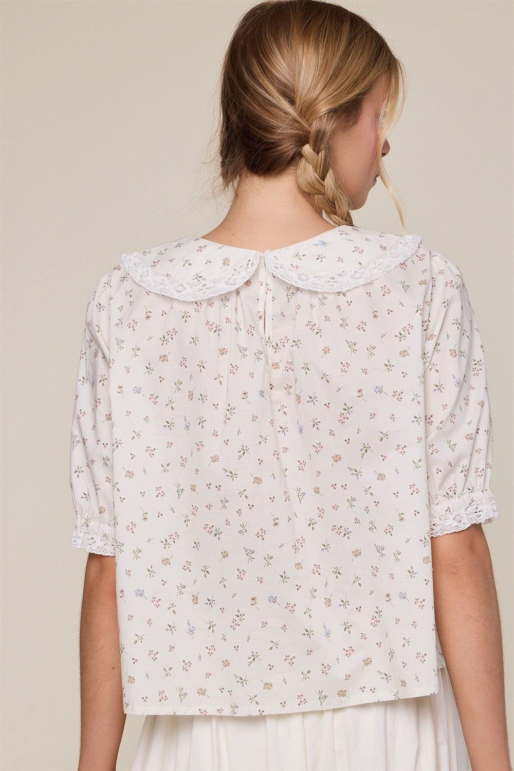 Jenna Floral Collared Blouse