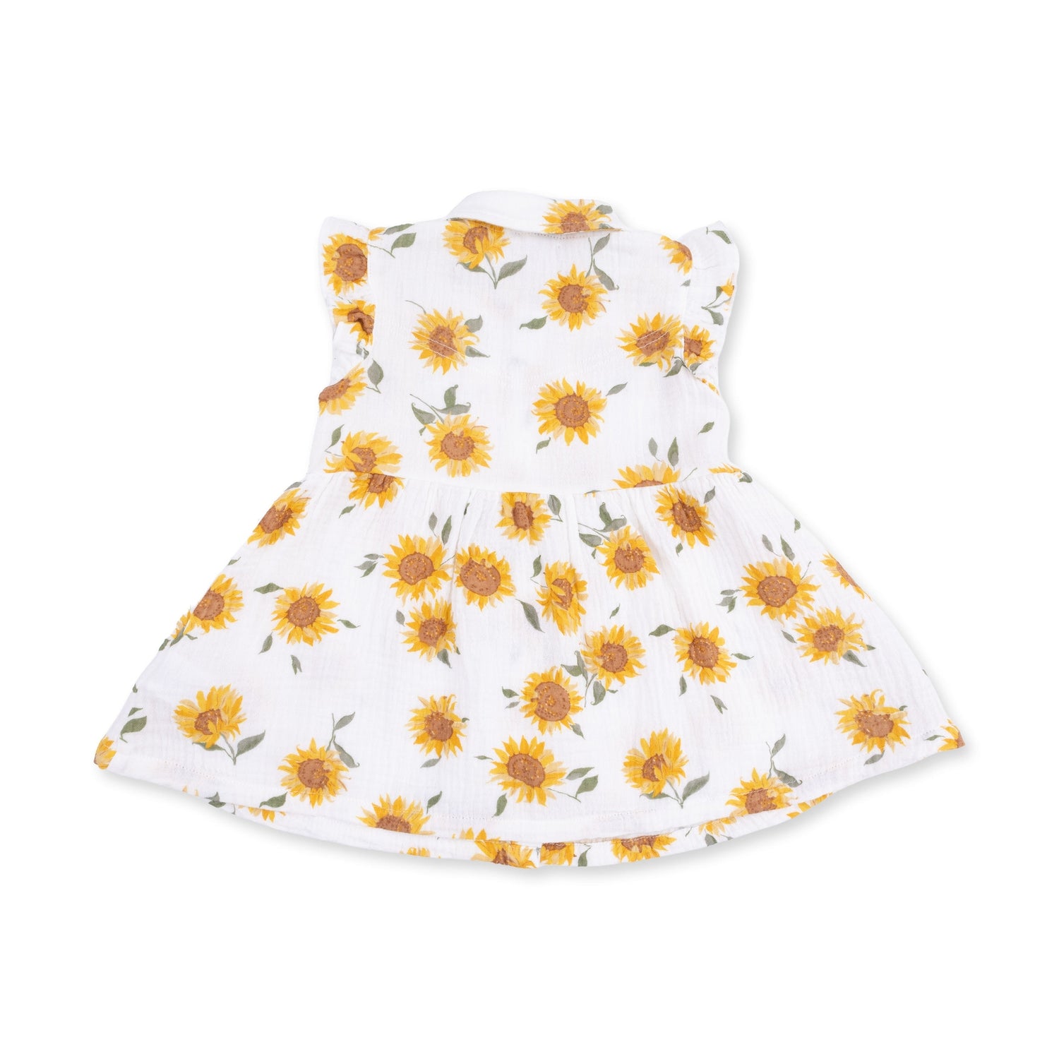 Baby Sunflower Western Pearl Snap Dress & Bloomer