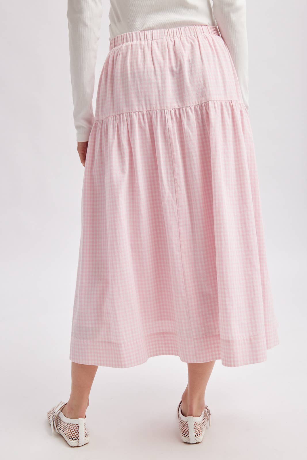 Georgia Gingham Tiered Skirt