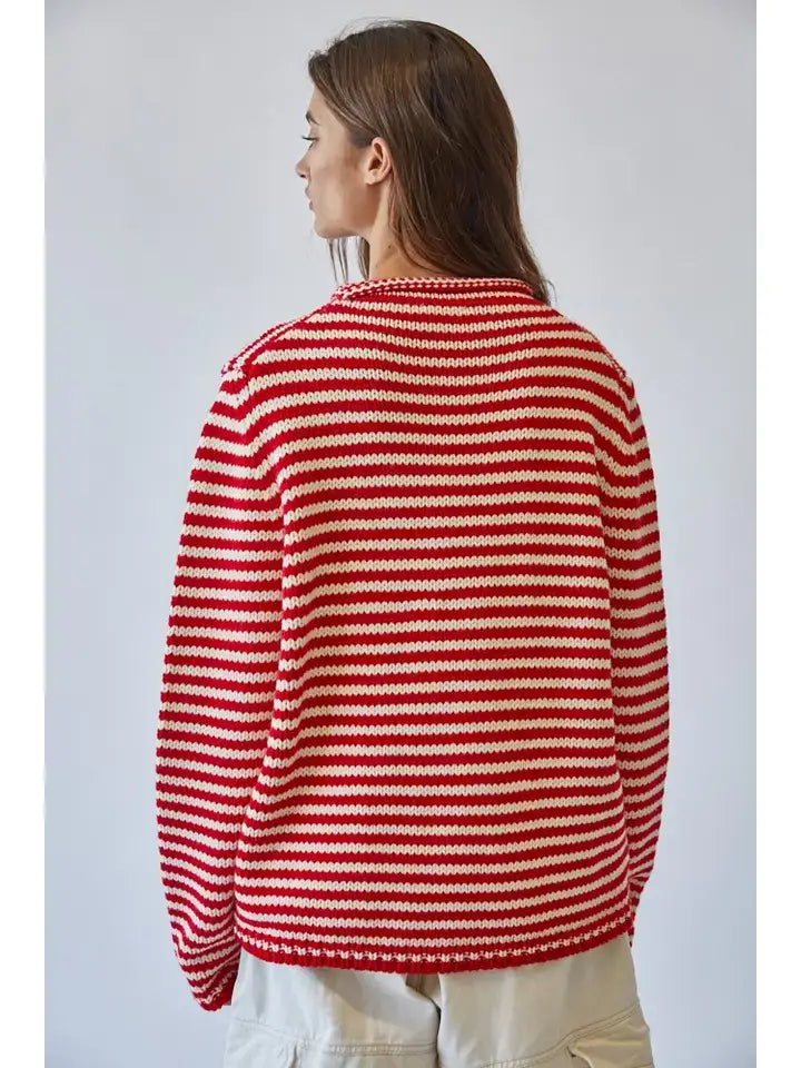 Syd Cozy Stripe Knit Sweater