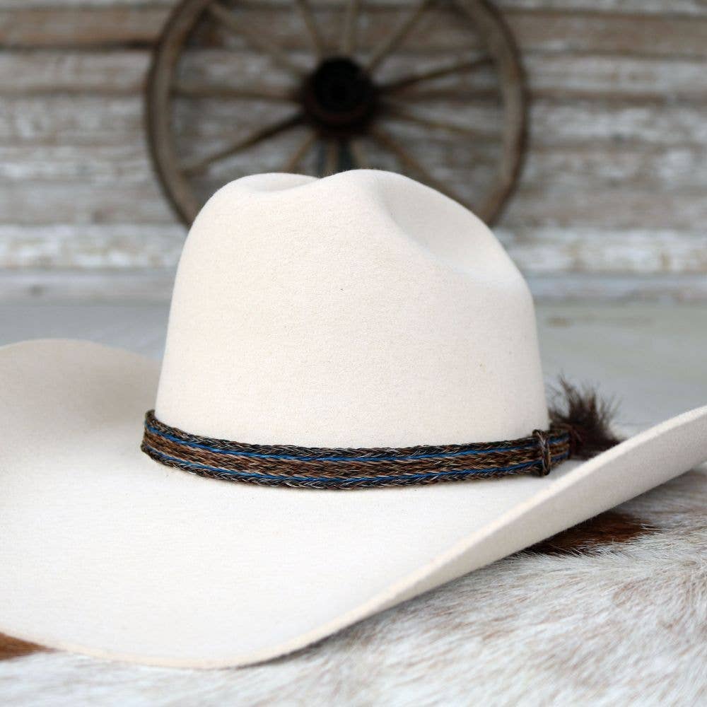 Horsehair Braided Single Tassel Hat Band