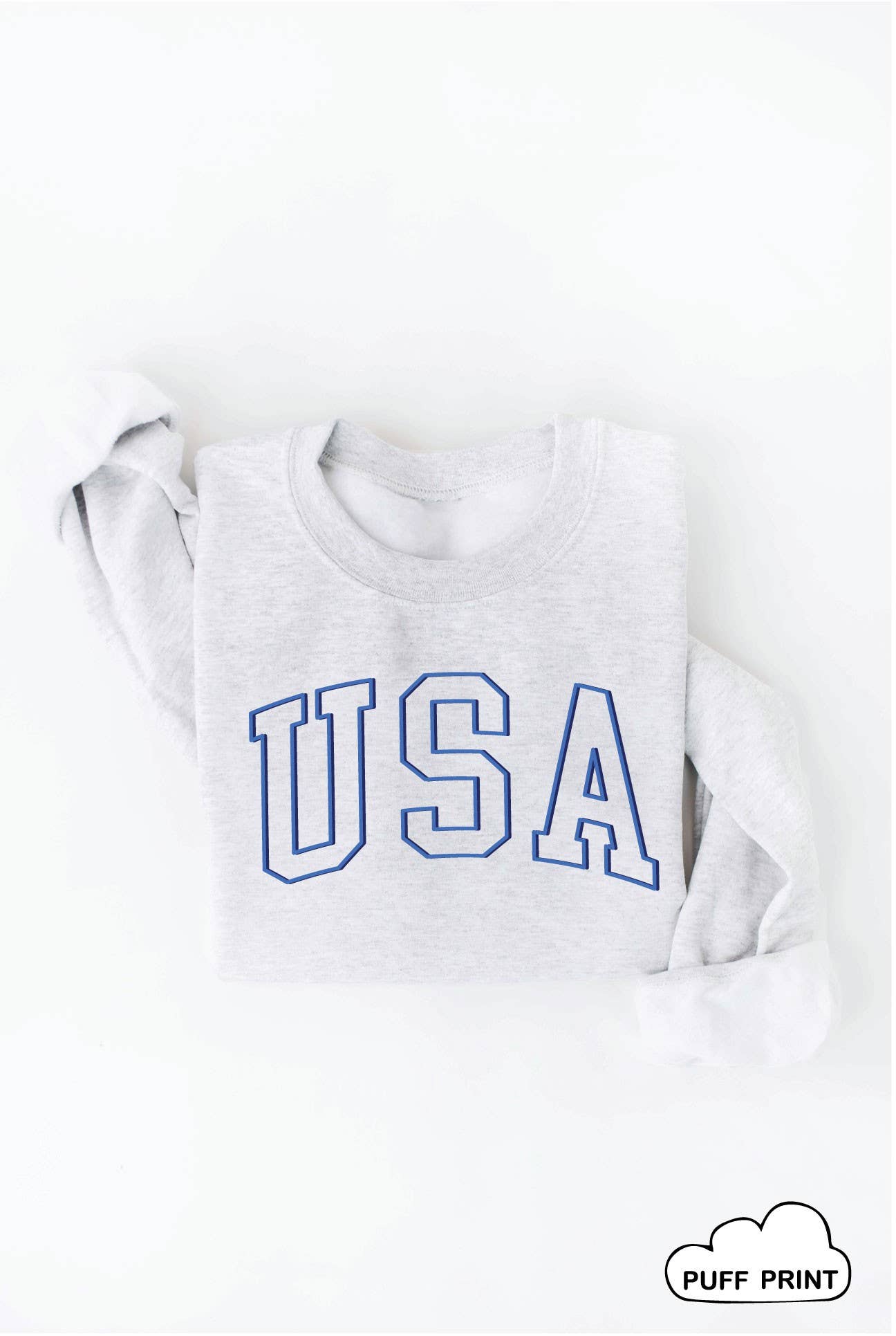 USA Puff Print Sweatshirt