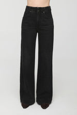 Pistola Lana High Rise Ultra Wide Leg Jean Jetset washed black denim jean with an ultra wide leg womens western boutique Utah SKU P00016056