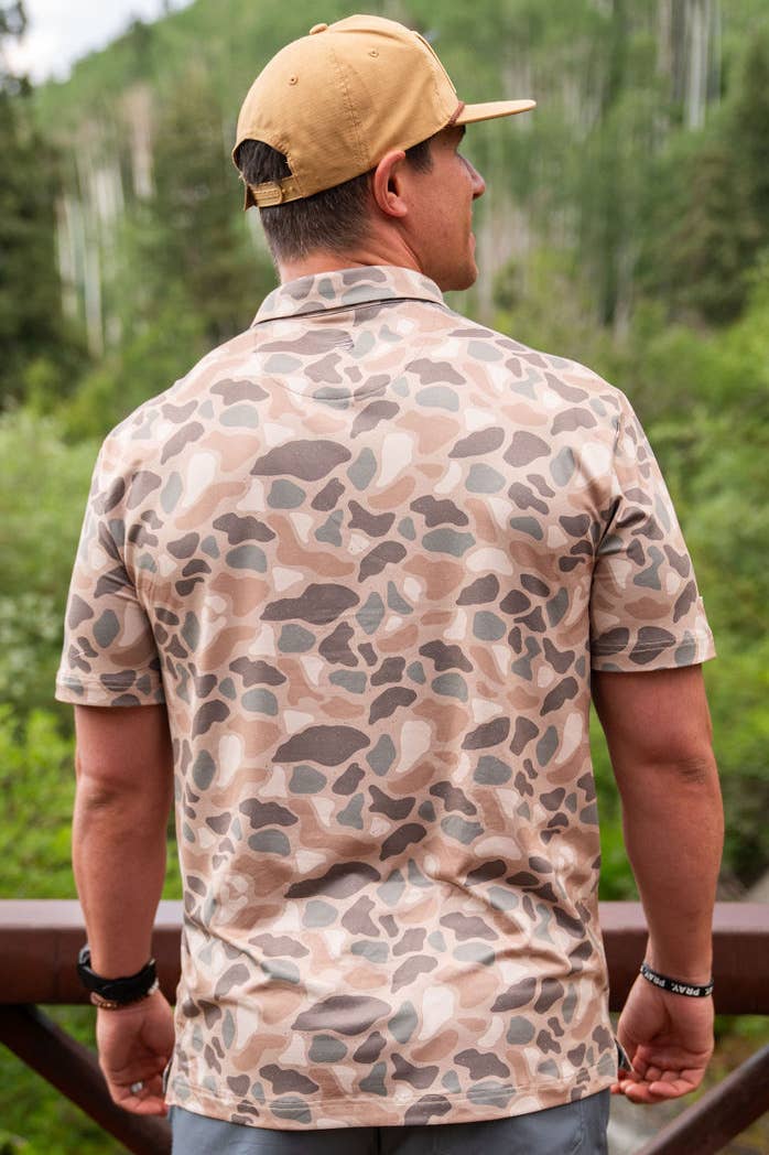 Burlebo Mens Performance Polo - Pintail Camo