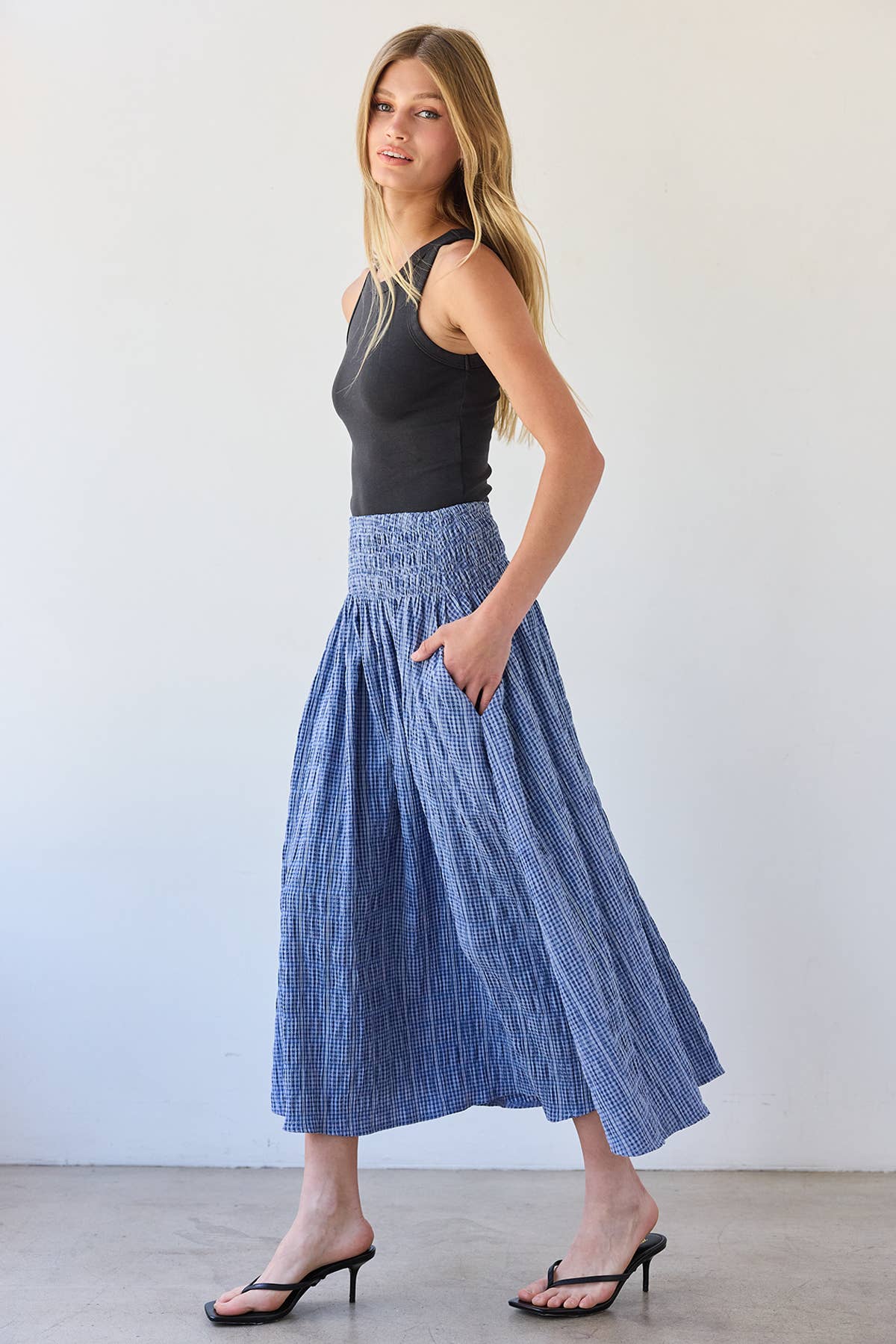 Maye Smocked Waist Skirt