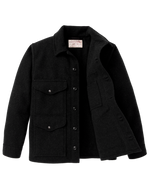 Filson Mackinaw Wool Cruiser Jacket Charcoal spacious front pockets that keep tools and daily essentials close at hand western fashion