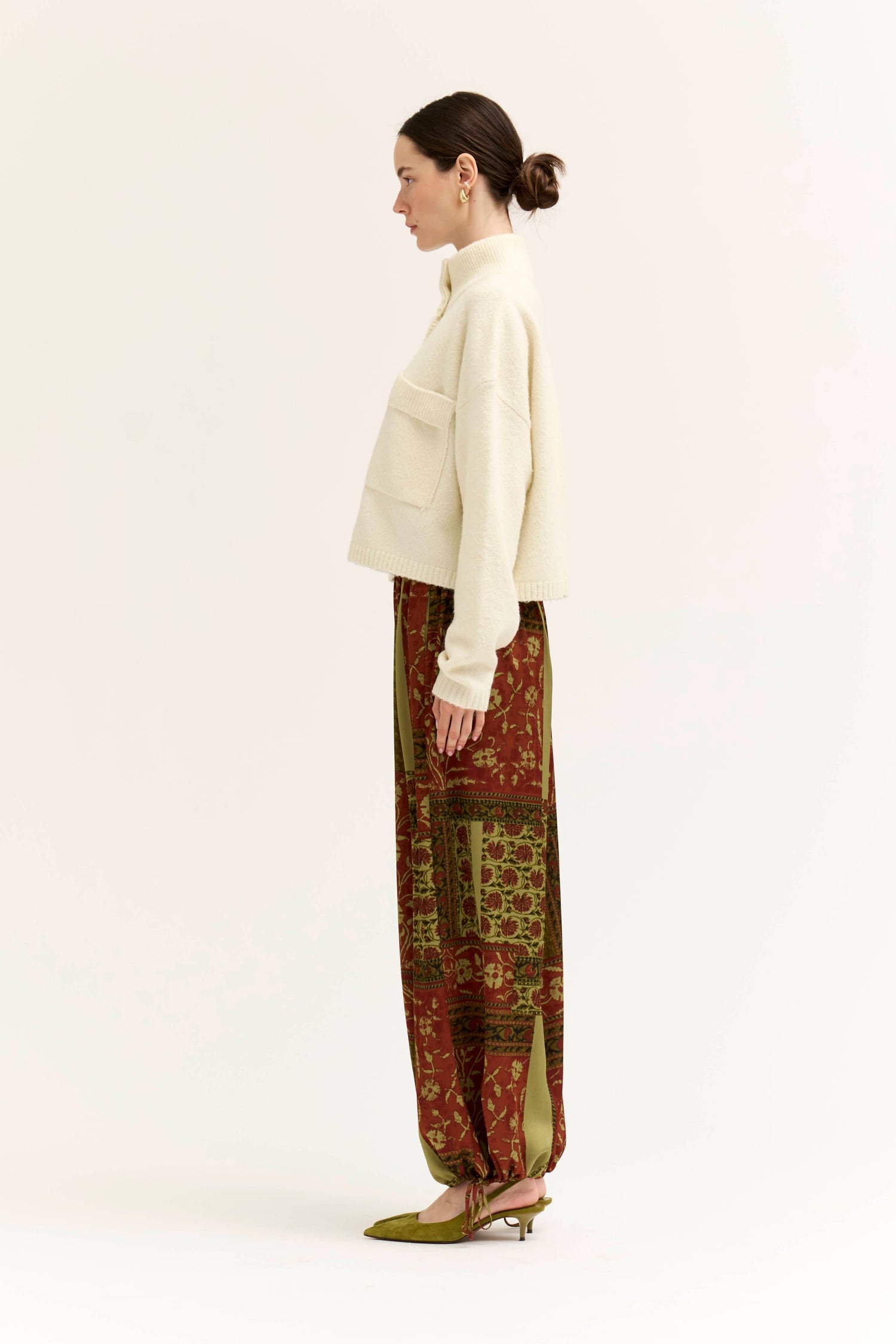 Lizzy Funnel Neck Crop Cardigan
