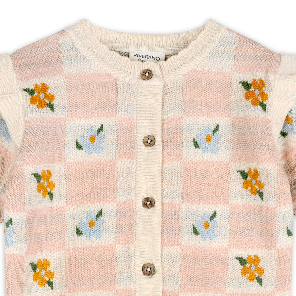 Mia Jacquard Knit Baby Cardigan