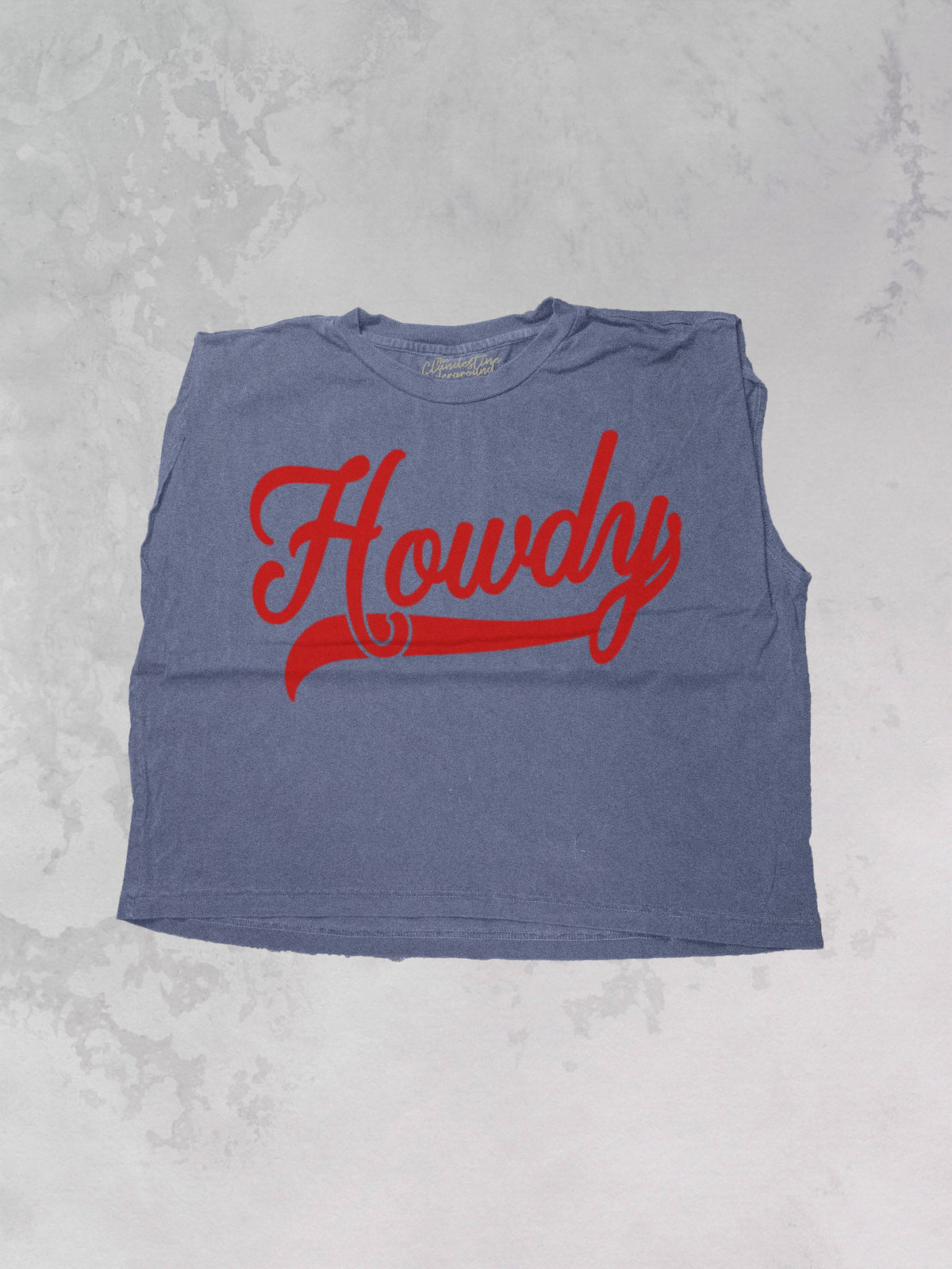 Howdy Cropped Muscle Tank