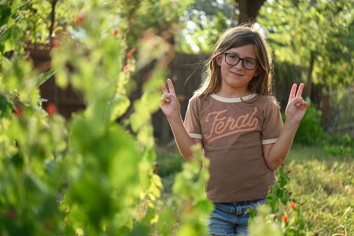 Feral Toddler Vintage Ringer Tee