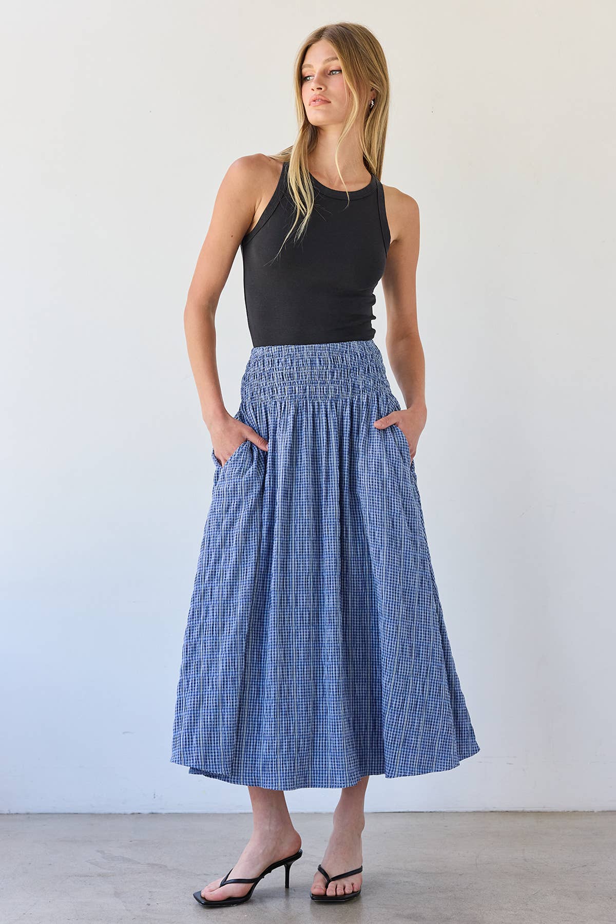 Maye Smocked Waist Skirt
