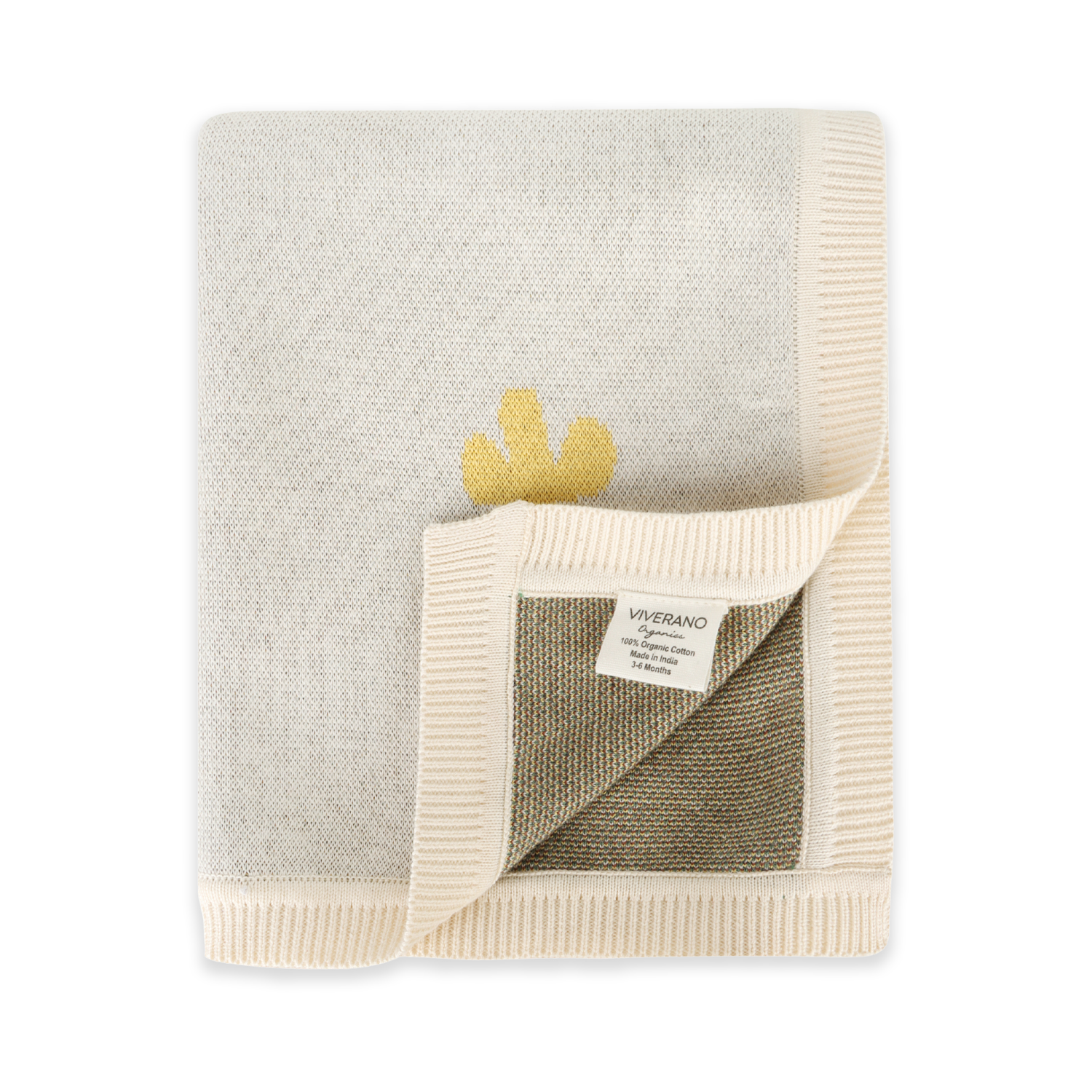 Sunny Farm Jacquard Knit Baby Blanket