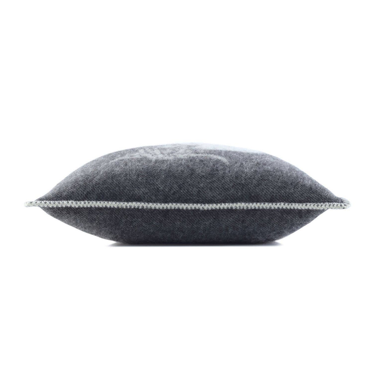 JJ Textiles Soft Black Highland Cow Wool Cushion