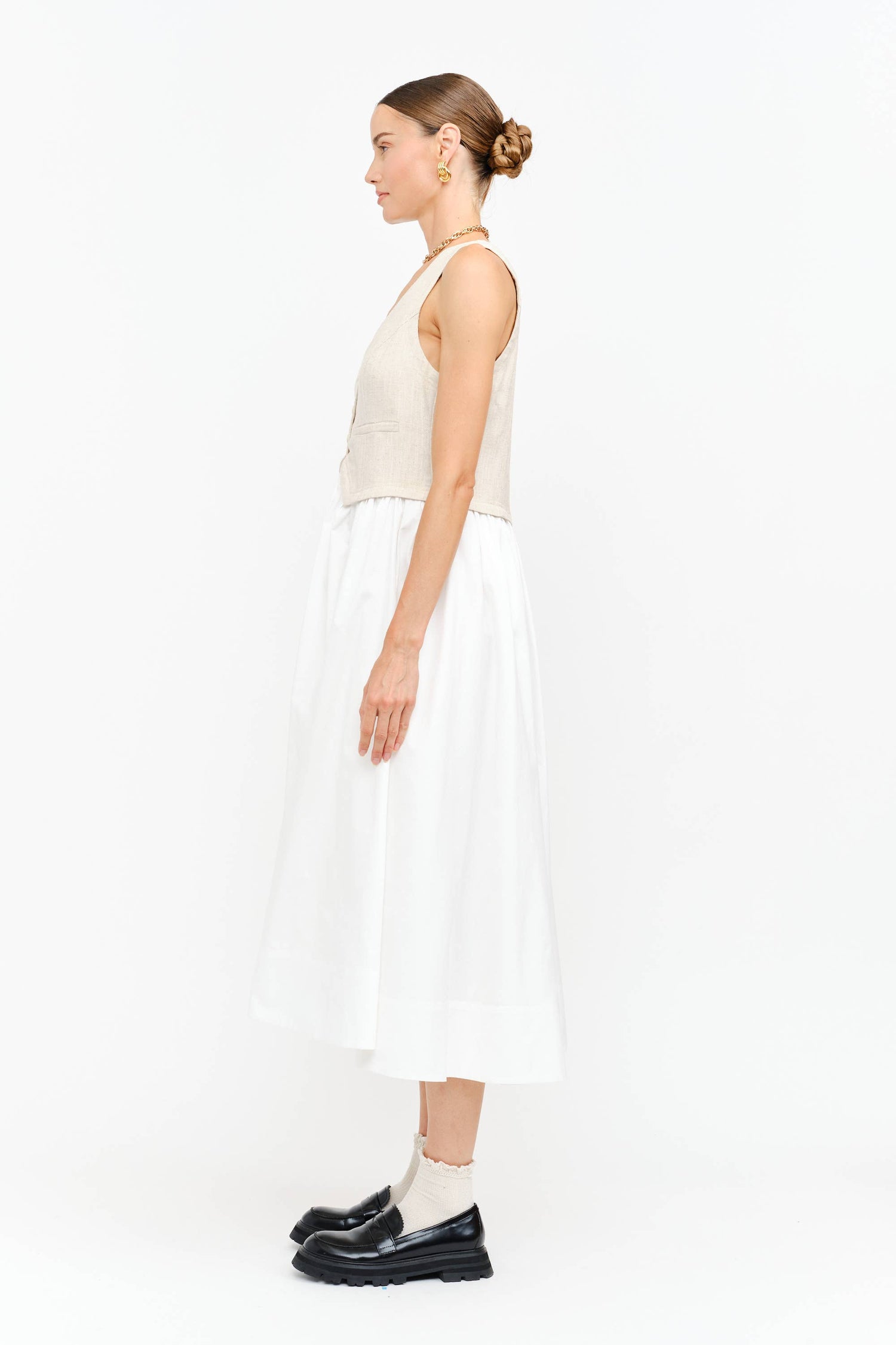 The Claira Dress In Natural