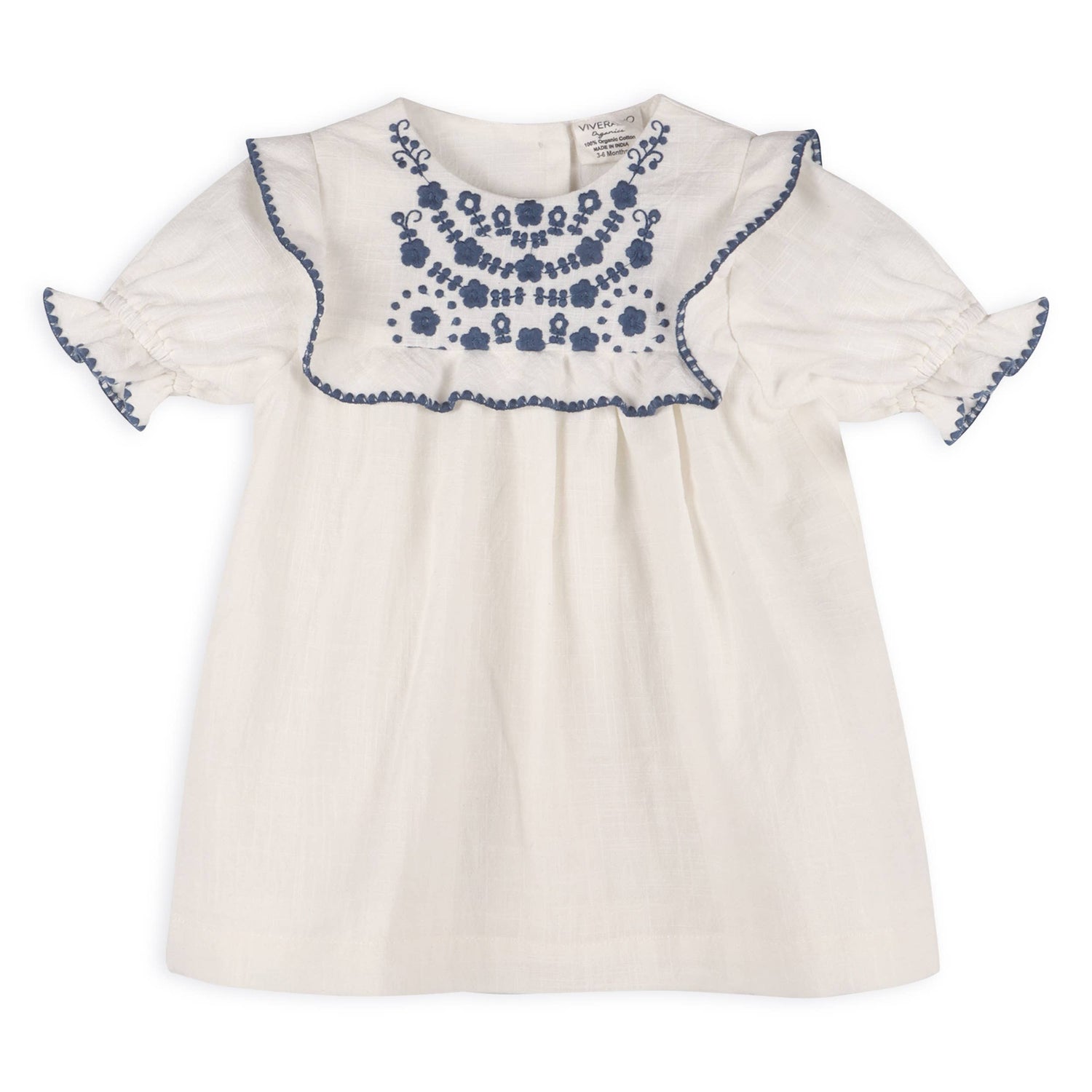 Cadence Floral Embroidered Baby Dress and Bloomer