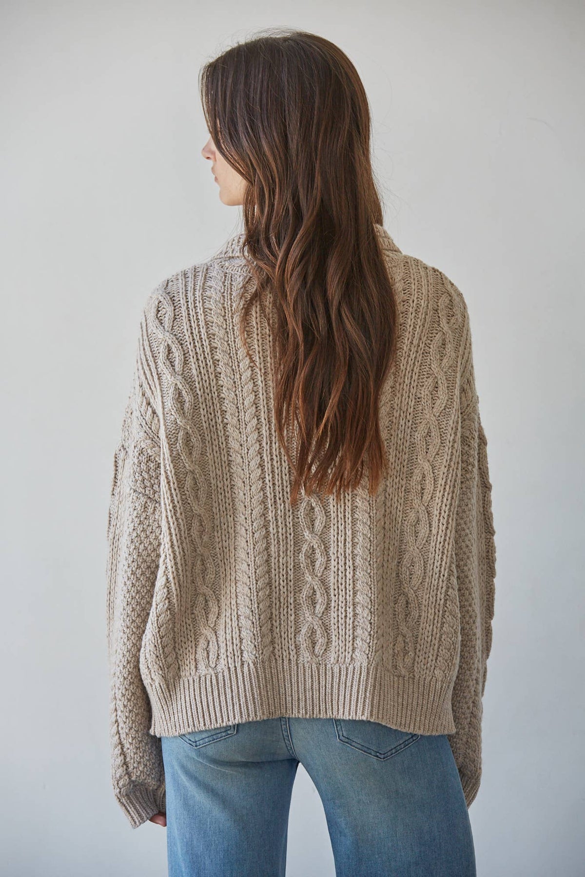 Sally Cable Knit Cardigan