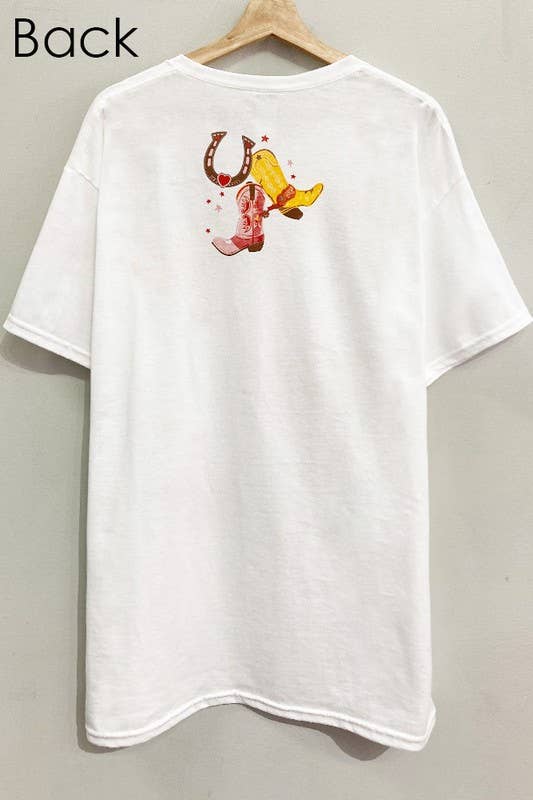 Cowgirl Era Front and Back Tee