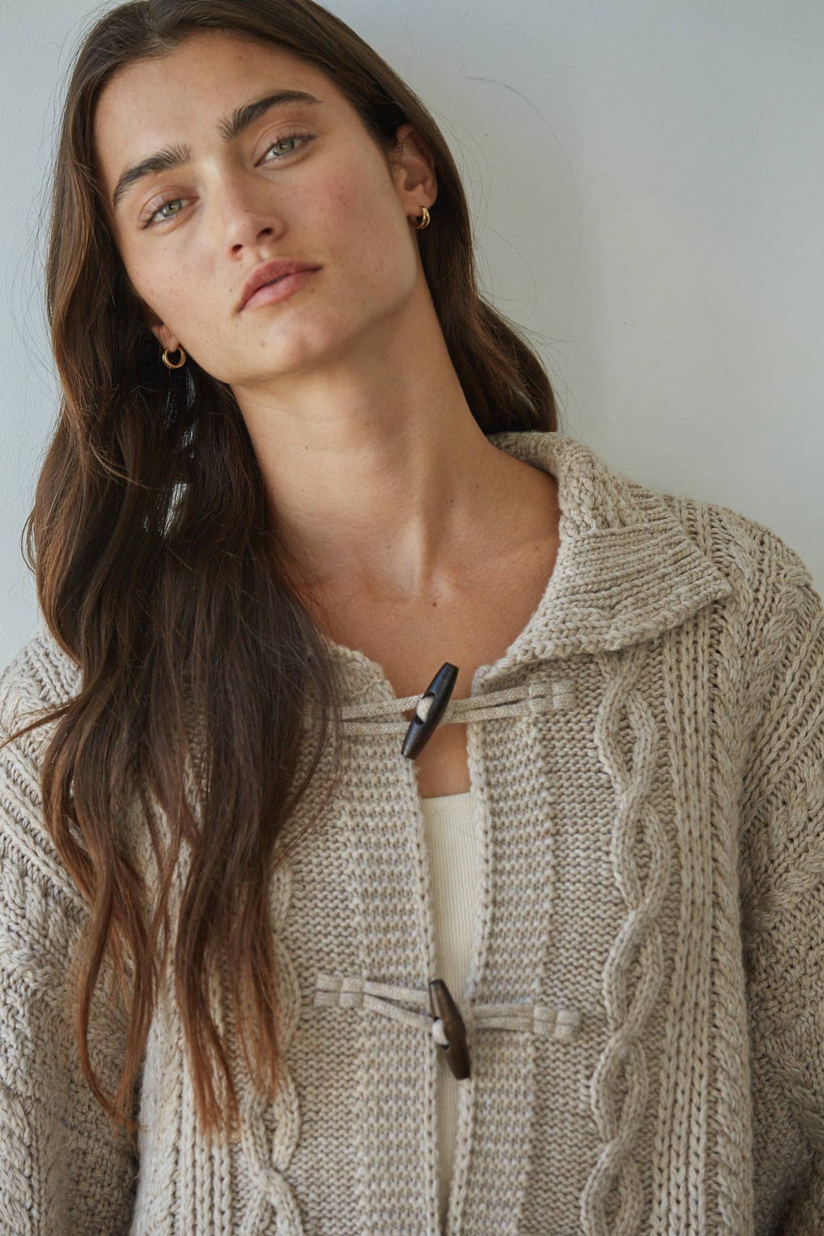 Sally Cable Knit Cardigan