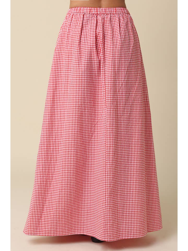 Kasey Gingham Skirt