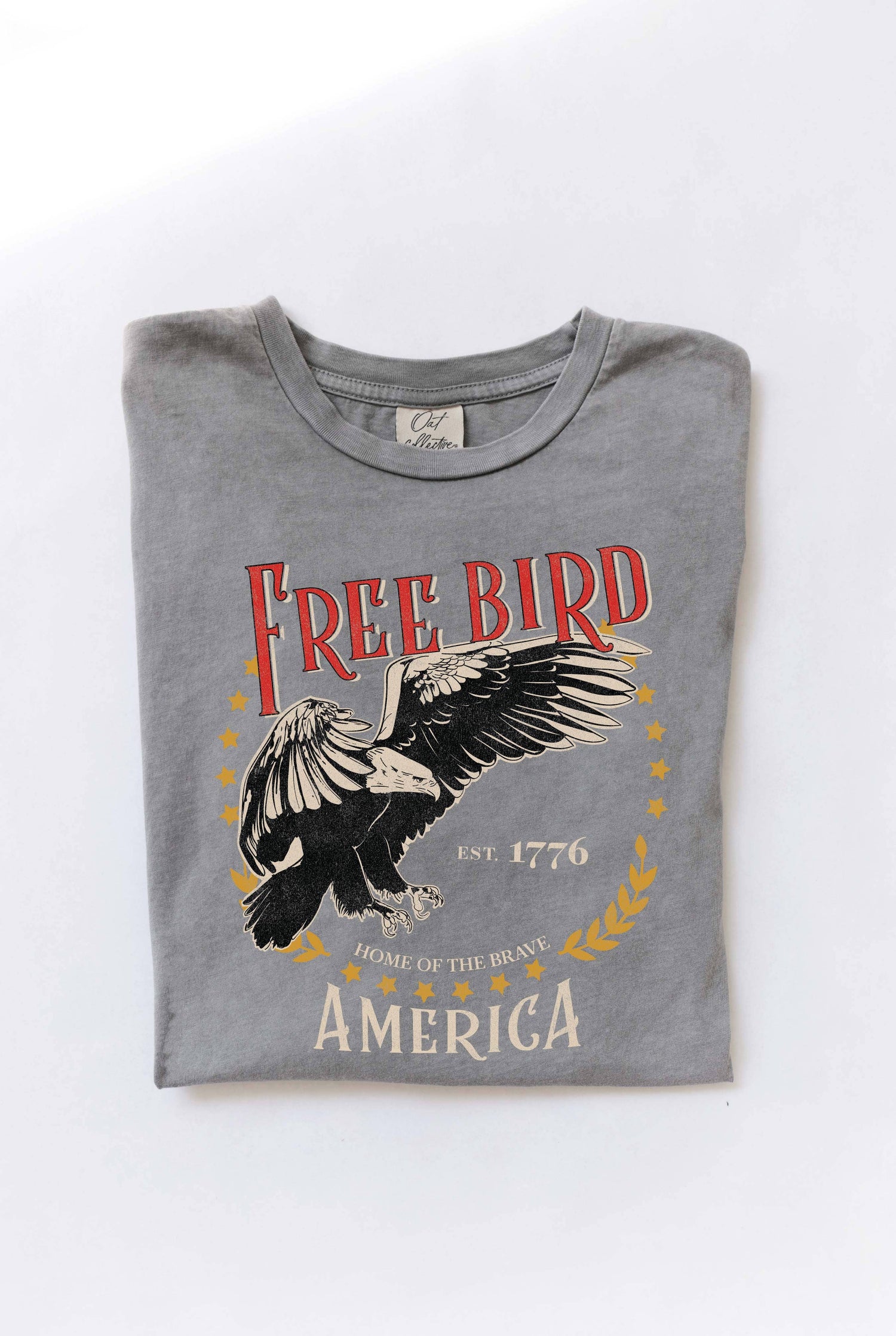 Free Bird America Graphic Top