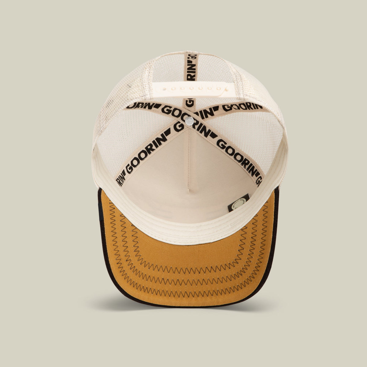 Goorin Bros Canyon Bae gold underbrim beneath the brim for a quiet contrast Kamas Utah
