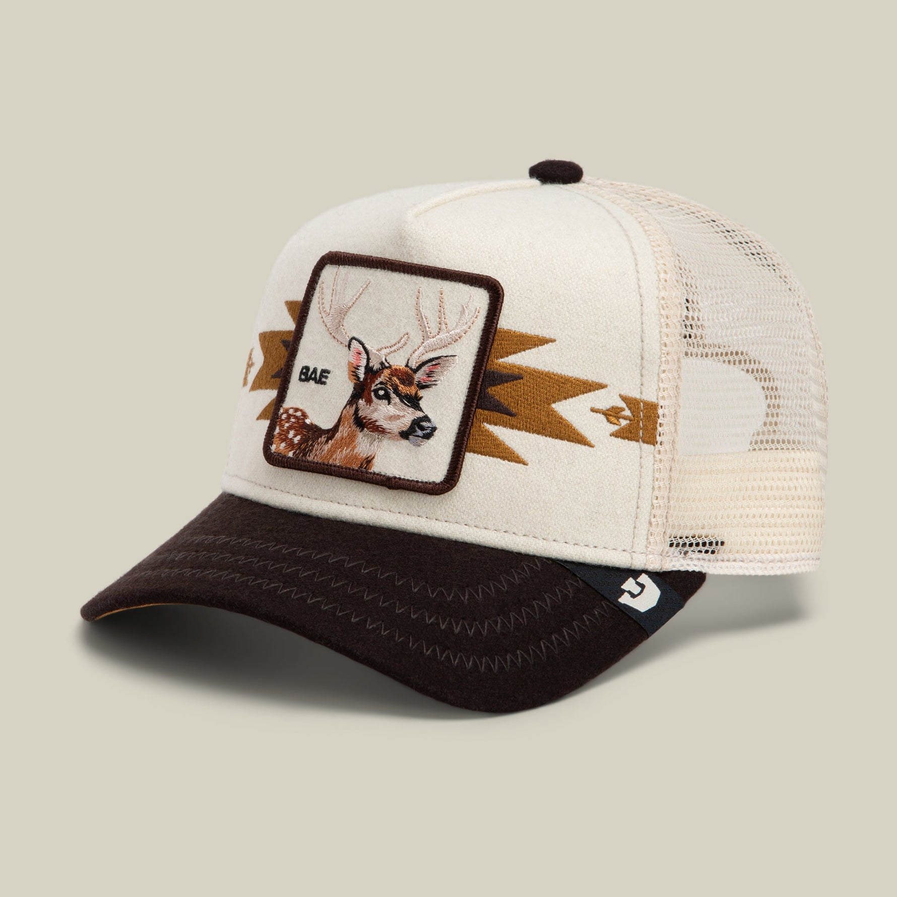 Goorin Bros Canyon Bae classic trucker silhouette with a structured front and precurved brim cowgirl style