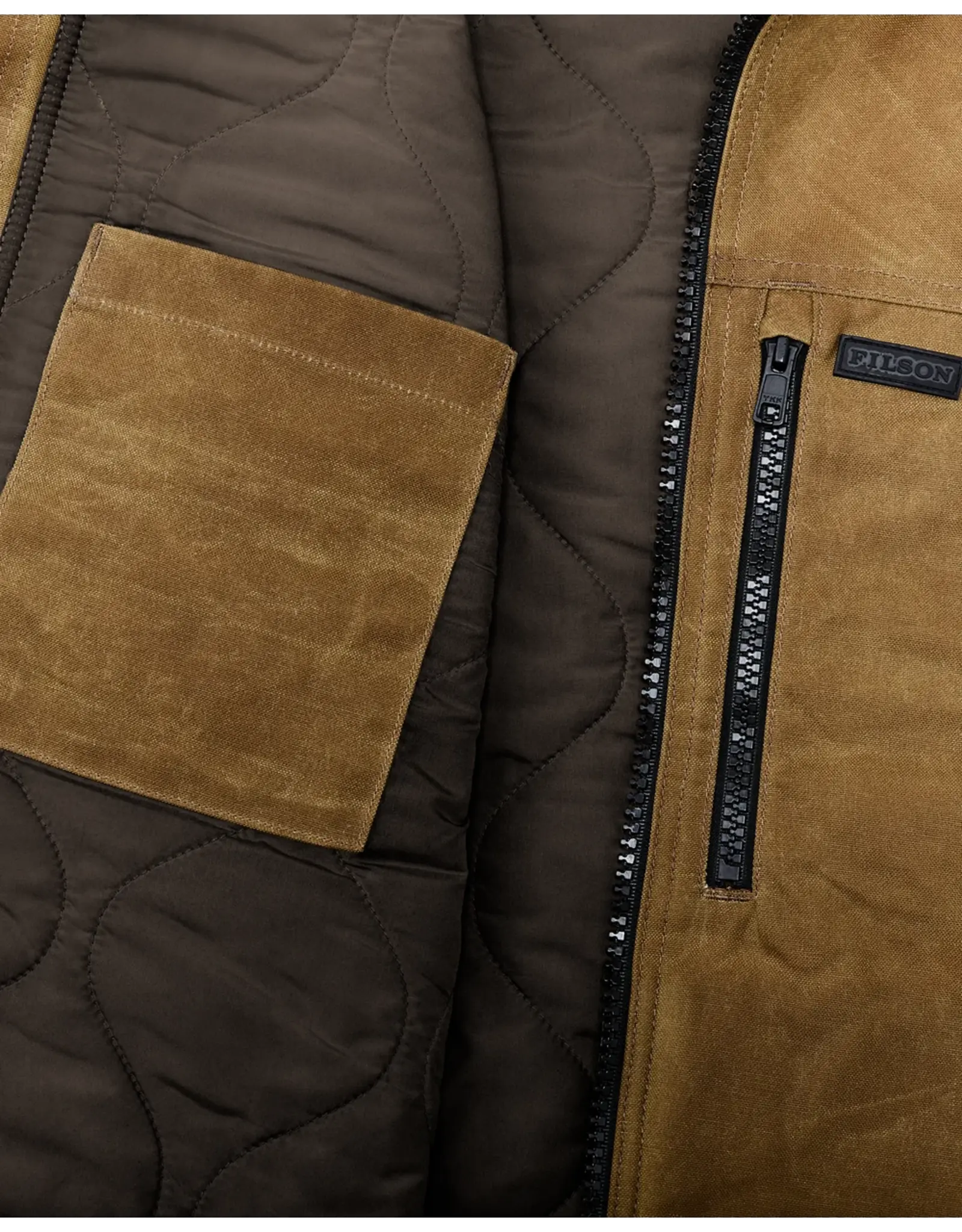 Mens western clothing Utah Filson Tin Cloth Insulated Vest SKU F14204916921 Boltranchstore.com free shipping
